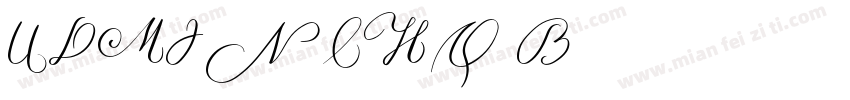 udmincho b字体转换